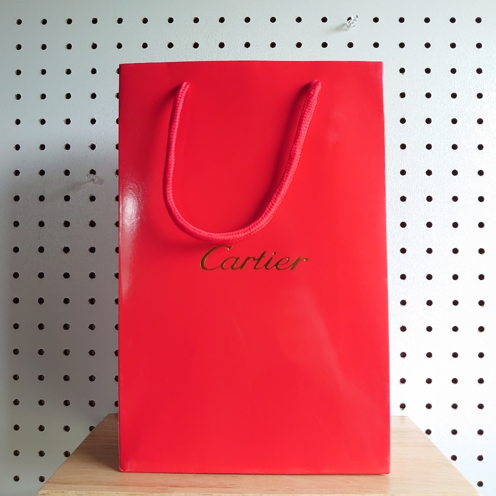 Cartier Gift Bag Red & Gold